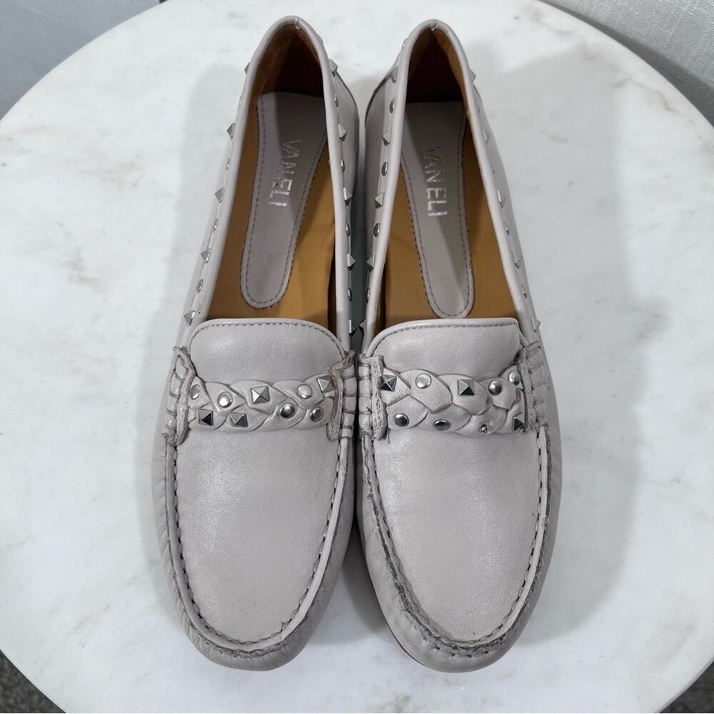 Vaneli Aedan Leather Studded Loafers Size 9